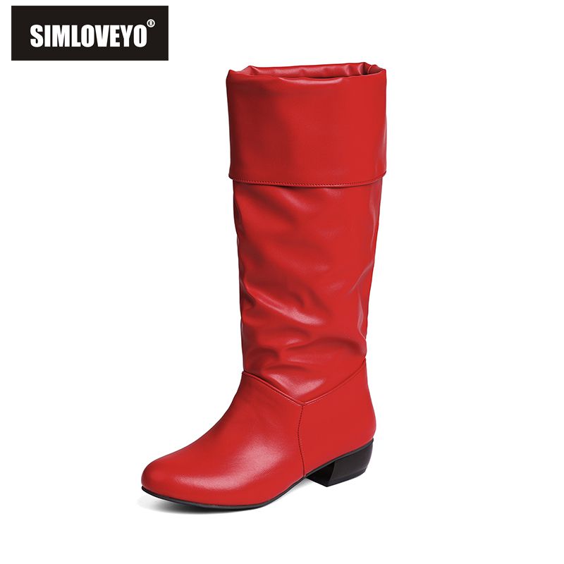 Women'S Shoes Extended Sizes - SIMLOVEYO 2025 nouvelles bottes mi-mollet femme