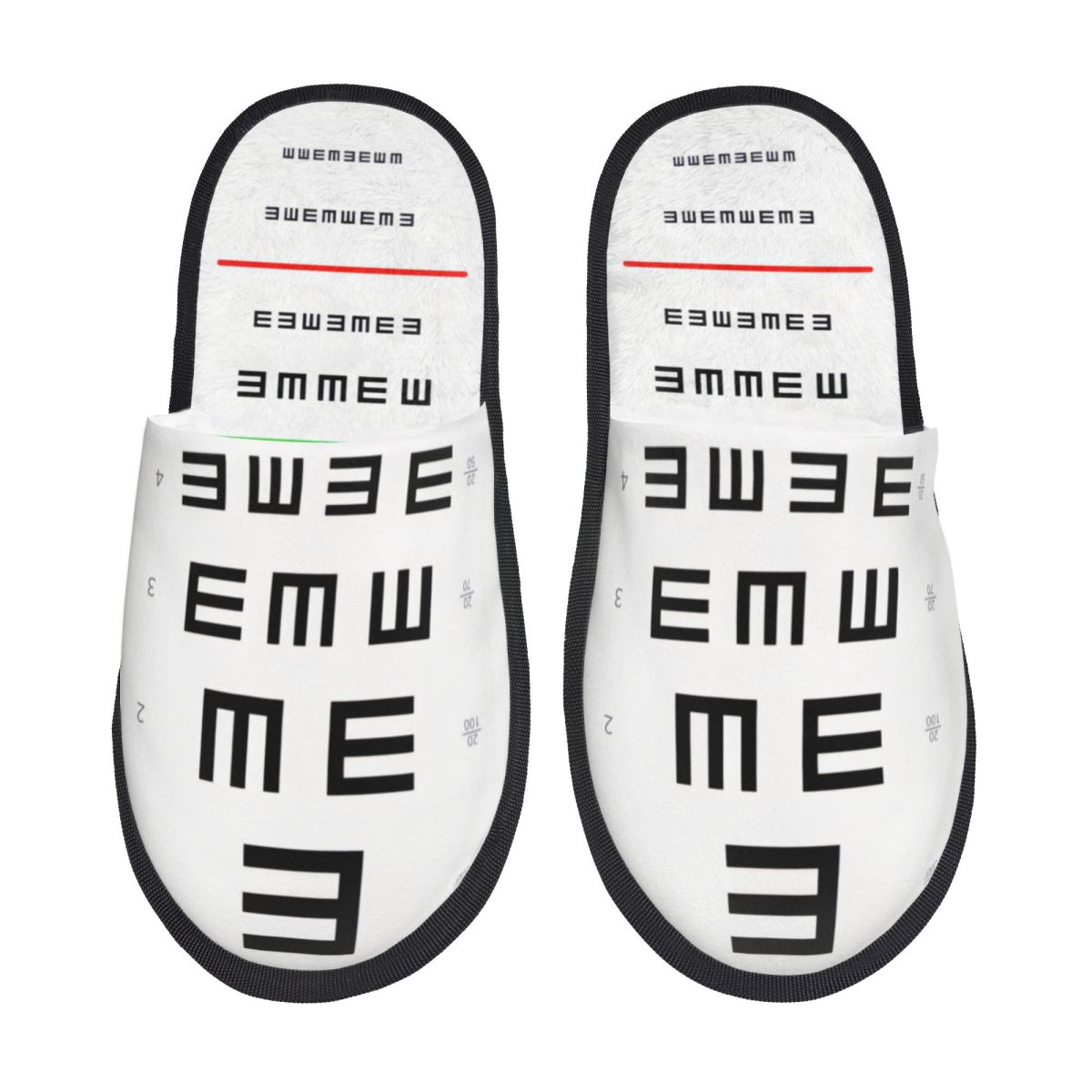 Shoes Women Chart - Pantoufles d'intérieur personnalisées pour femmes avec