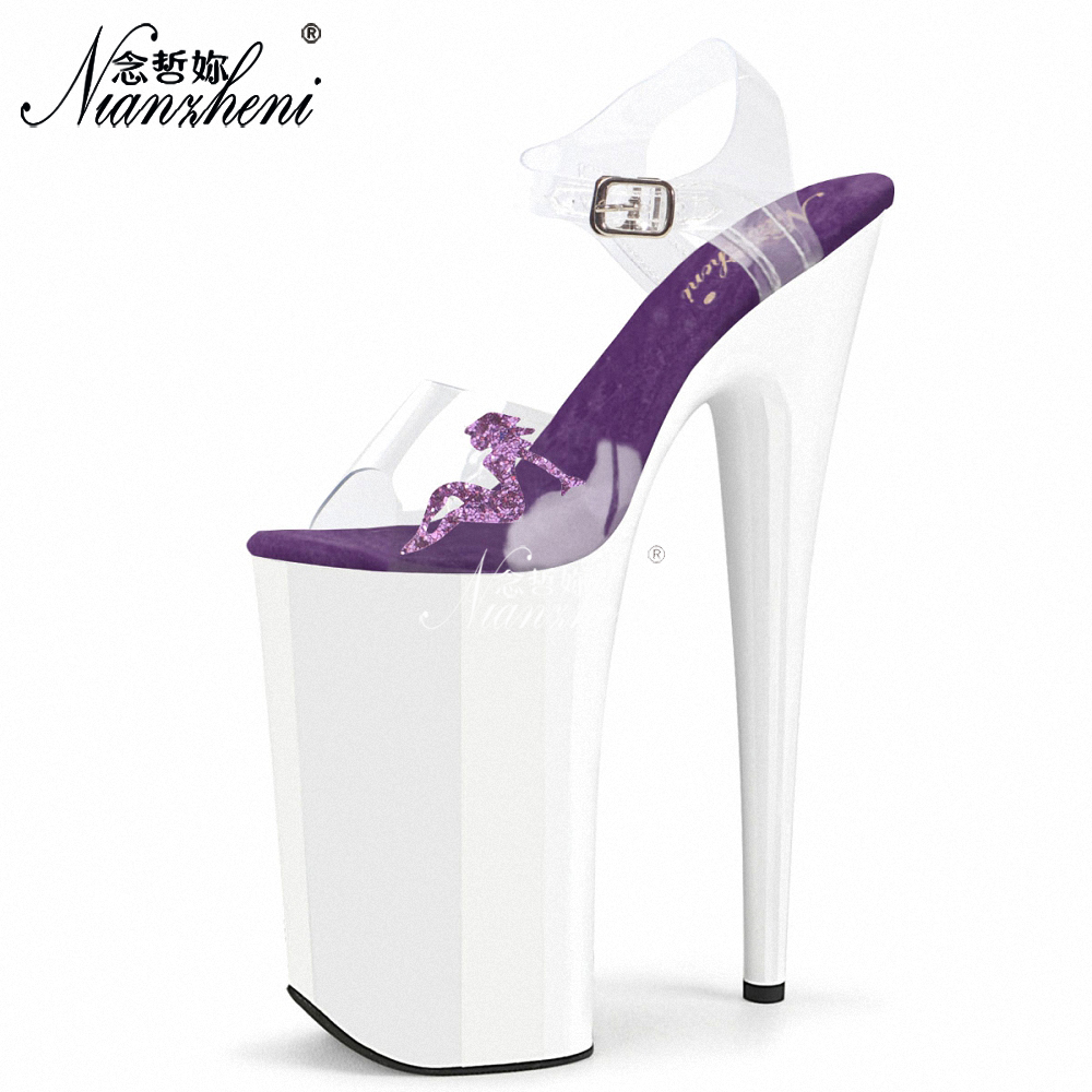 Clear Strap Heel - Sandales à plateforme transparentes en PVC