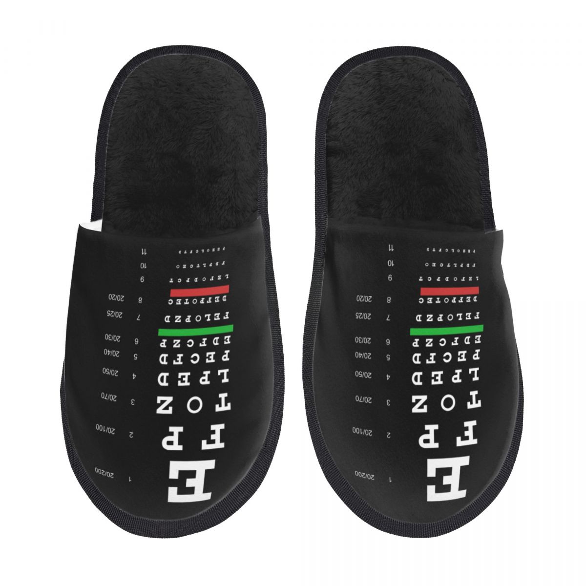 Shoes Women Chart - Pantoufles d'intérieur personnalisées en mousse à