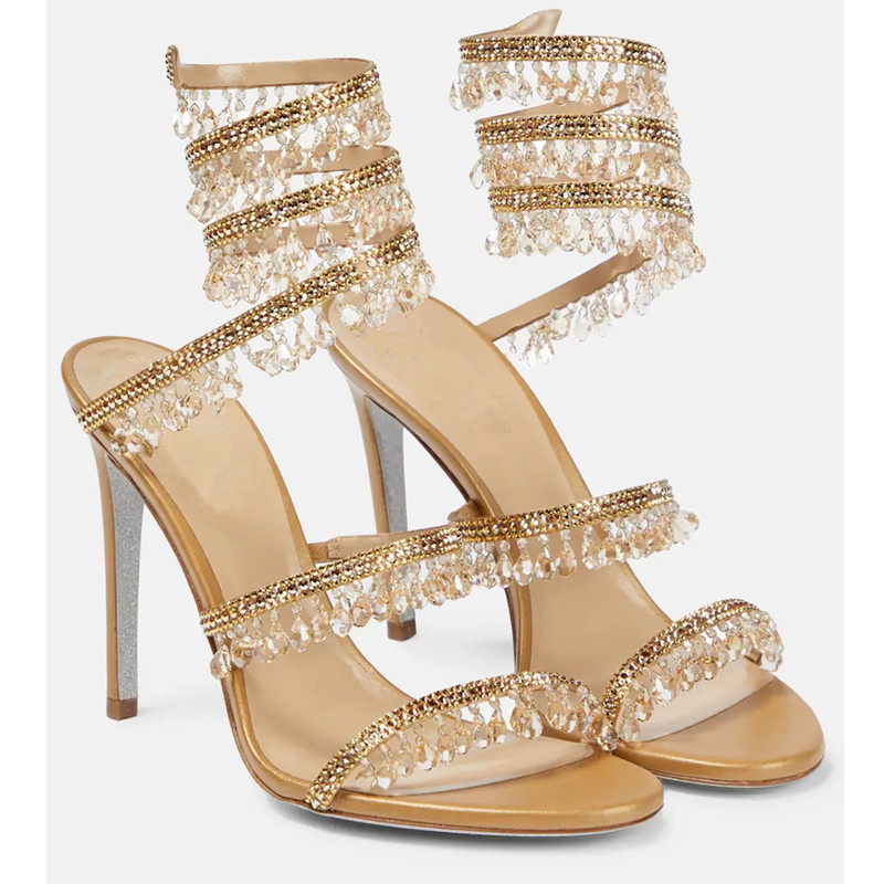 Sandales à talons aiguilles ve - Rhinestone Sandal Women avis et prix