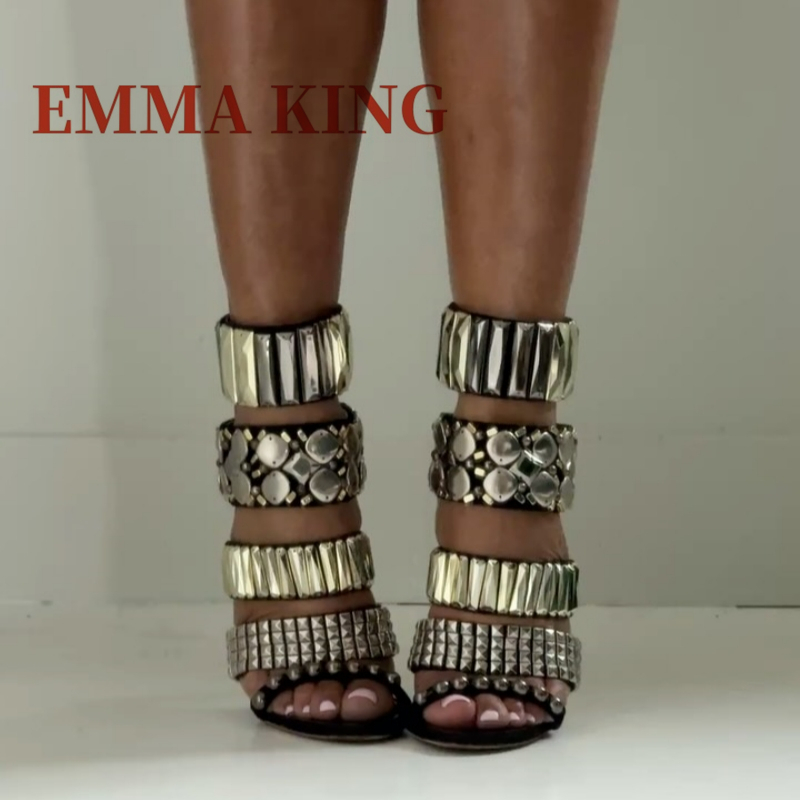 Sandales d'été à lanières de c - Rhinestone Sandal Women avis et prix