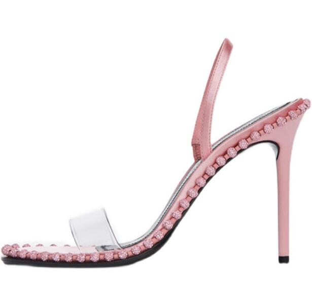 Sandales d'été à enfiler en PV - Clear Strap Heel avis et prix