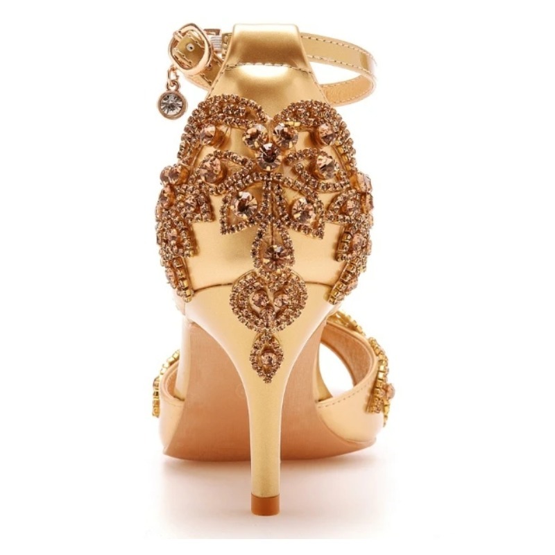 Sandales de luxe à talons haut - Rhinestone Sandal Women avis et prix
