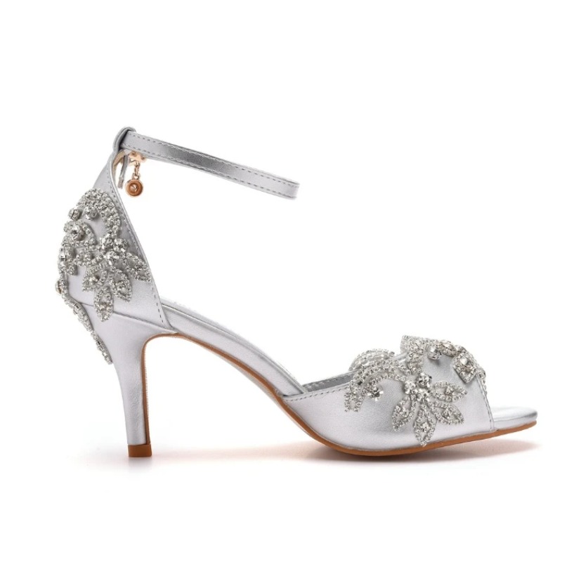 Sandales de luxe à talons haut - Rhinestone Sandal Women avis et prix