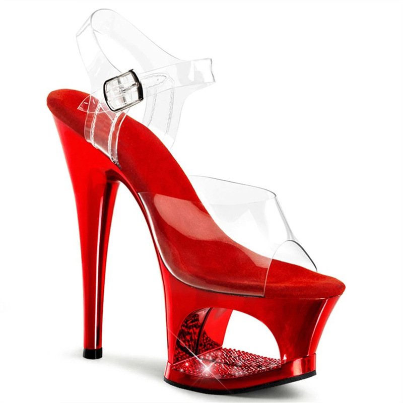 Sandales à talons aiguilles à  - Clear Strap Heel avis et prix