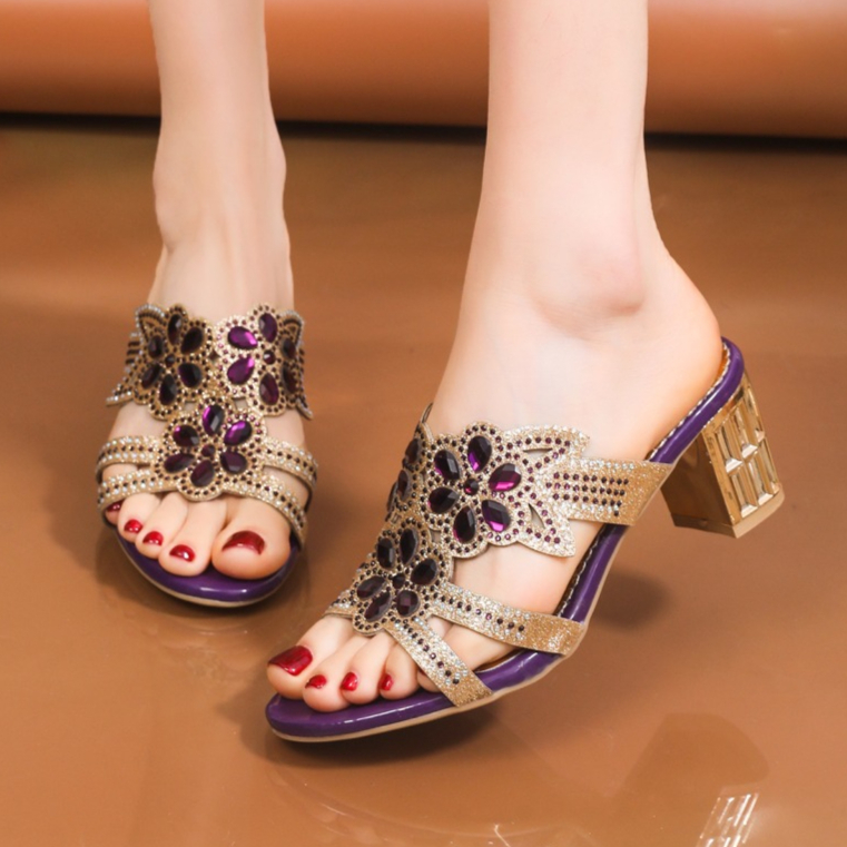 Nouvelles sandales décontracté - Rhinestone Sandal Women avis et prix