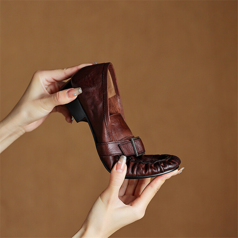 Escarpins en cuir véritable po - Women'S Shoes In Fashion avis et prix