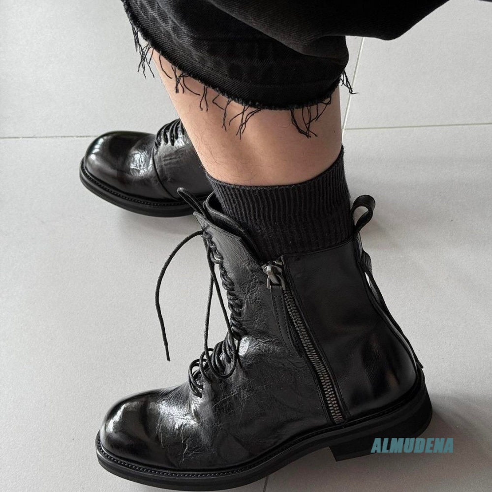 Bottes courtes montantes noire - Block Heel Ankle Boots avis et prix