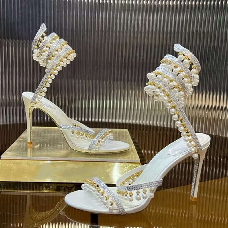 Sandales gladiateur de luxe po - Rhinestone Sandal Women avis et prix