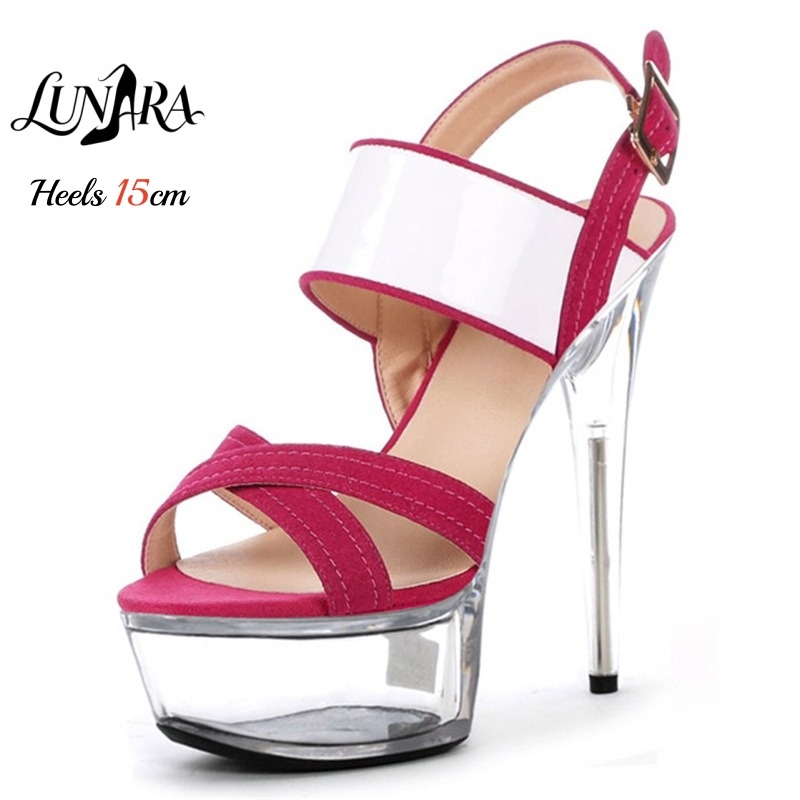 Sandales à plateforme transpar - Clear Strap Heel avis et prix
