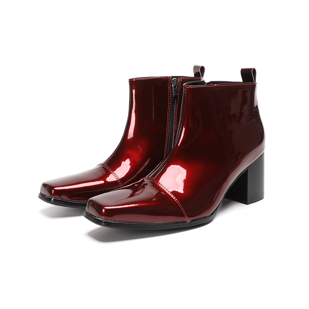 Bottes courtes pour homme en c - Block Heel Ankle Boots avis et prix