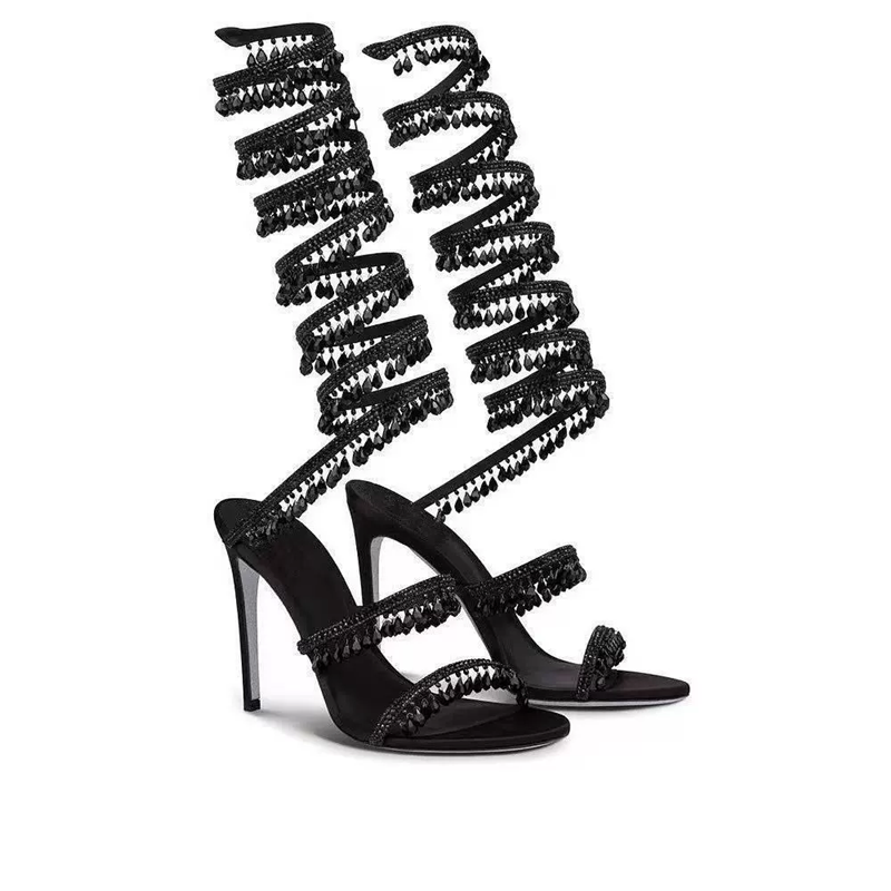 Sandales fines à talons hauts, - Rhinestone Sandal Women avis et prix