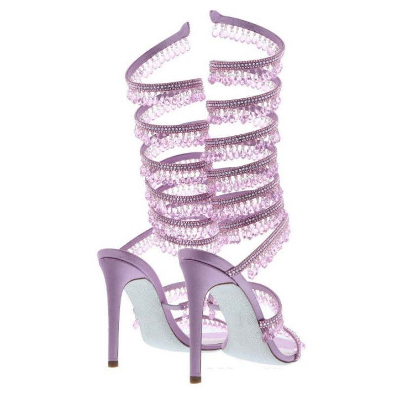 Sandales fines à talons hauts, - Rhinestone Sandal Women avis et prix