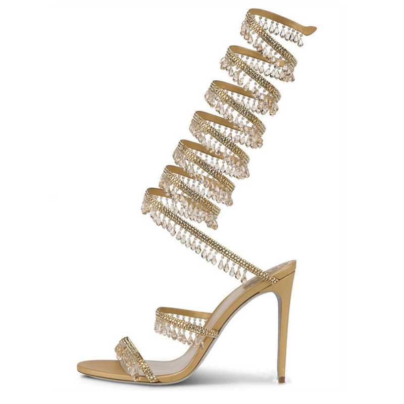 Sandales fines à talons hauts, - Rhinestone Sandal Women avis et prix