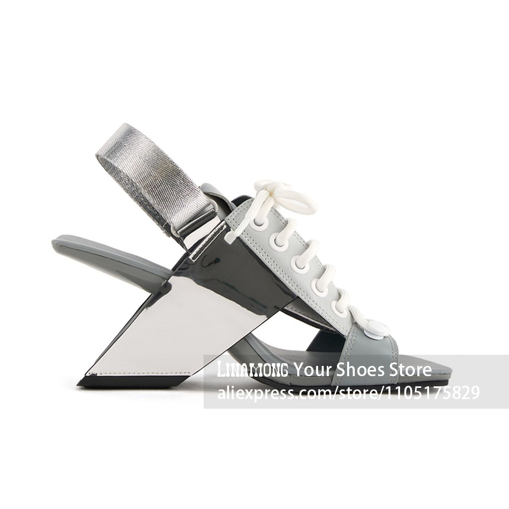 Sandales à talon asymétrique à - Block Heel Ankle Boots avis et prix