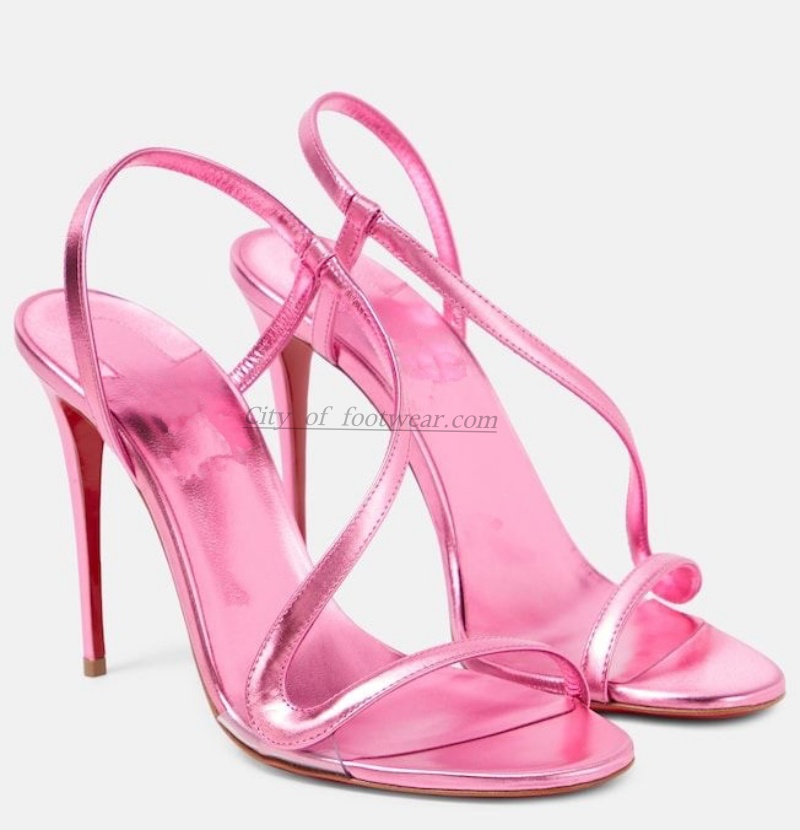 Sandales sexy en cuir métallis - Gladiator Sandal Women avis et prix