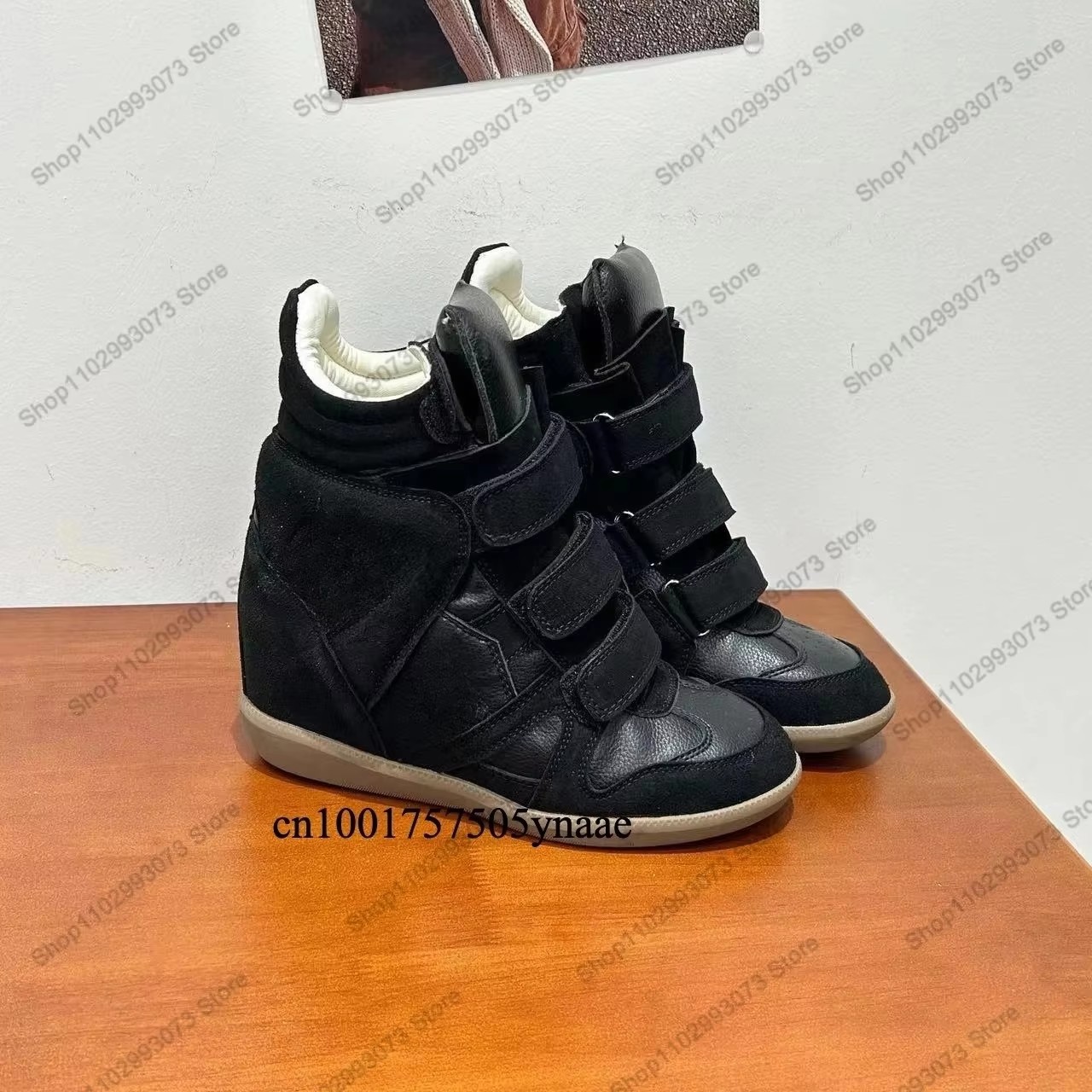 Baskets montantes à talon comp - Women Shoes Store avis et prix