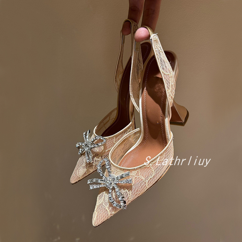 Sandales strass fleur bout poi - Rhinestone Sandal Women avis et prix