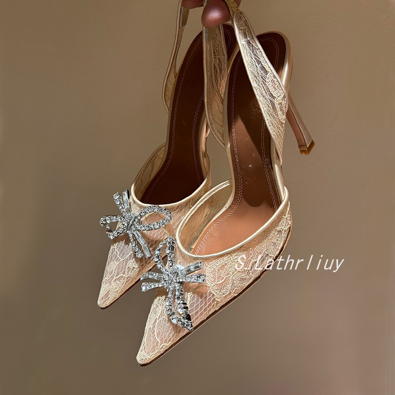 Sandales strass fleur bout poi - Rhinestone Sandal Women avis et prix