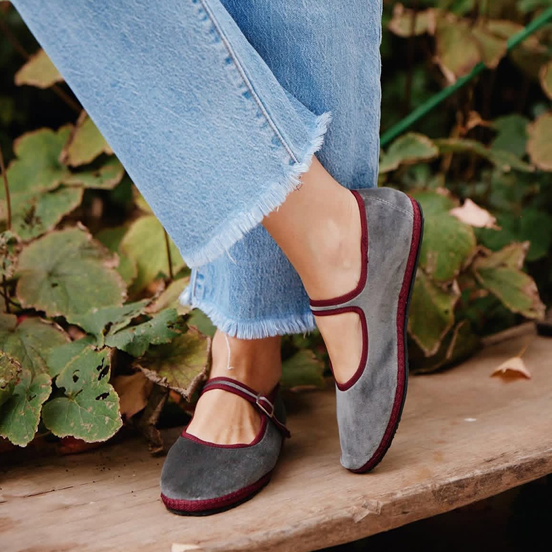 Gris Mary Jeans chaussures pla - Women Shoes Jeans avis et prix